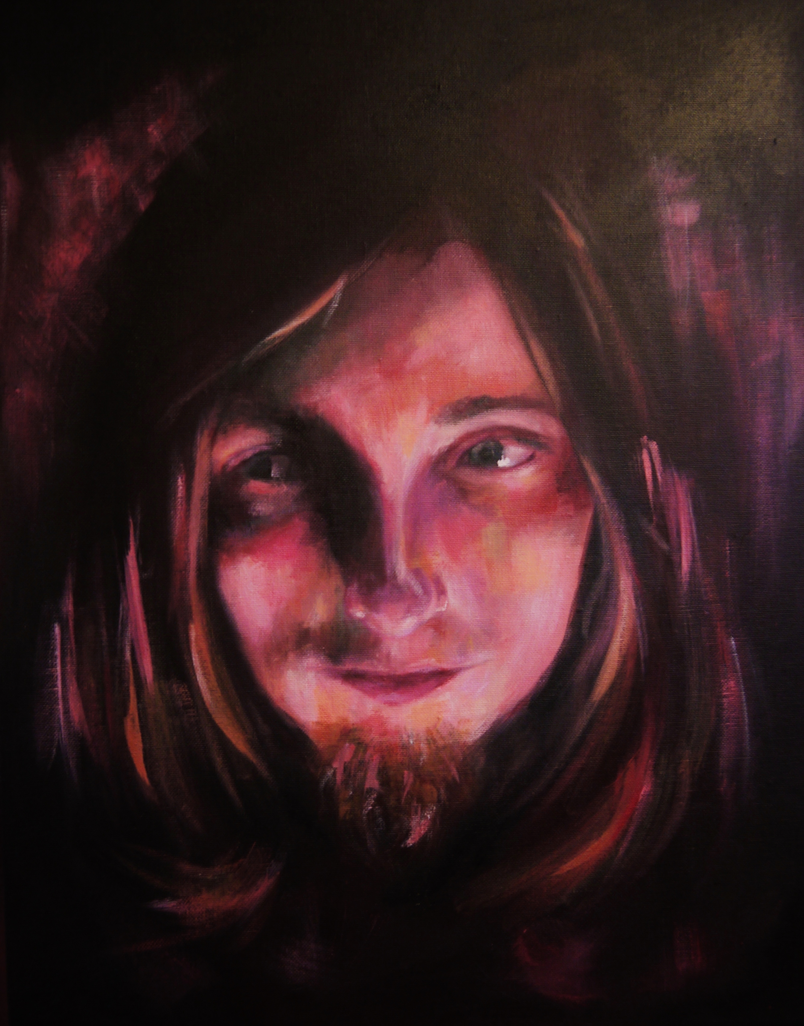 'Wizard of Umber' - Rebecca Deegan Acrylic Painting Portrait Eyes