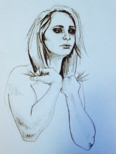 Figure Drawing Nude Charcoal Pencil Rebecca Deegan